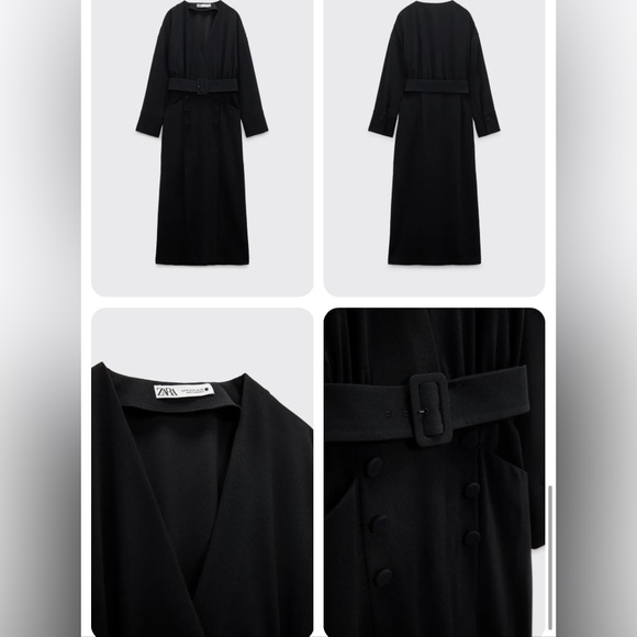 Zara belted dress NWT - Picture 4 of 9